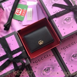 구찌 GUCCI GG 마몽 가죽 카드 케이스 반지갑 456126