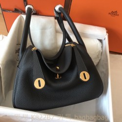 에르메스 HERMES 린디 Lindy Togo가죽 금장 은장