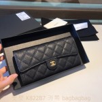 샤넬 CHANEL 장지갑 은장 금장