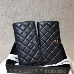 샤넬 CHANEL 장지갑  은장 금장