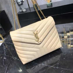 입생로랑 YSL 루루 체인 숄더백 미디엄 금장/은장 459749