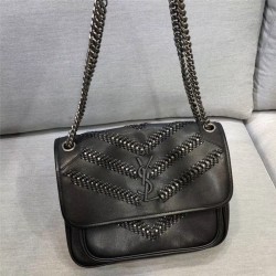 입생로랑 YSL 533037  22CM 니키 베이비 램스킨 숄더백 니키가방