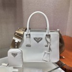 프라다 PRADA 사피아노 럭스 미니 가죽 토트백 1BA296