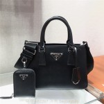 프라다 PRADA 사피아노 럭스 미니 가죽 토트백 1BA296