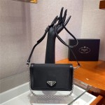 프라다 PRADA 나일론 삼각로고 크로스백 1BP019