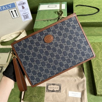 구찌 GUCCI 남성 남자 672953 인터로킹 G 클러치백