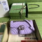 구찌 GUCCI 446744 GG 마몽 숄더백 미니 체인 마틀라세