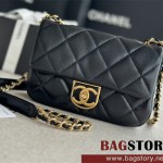 샤넬 CHANEL  미니 플랩백 램스킨 금장 AS3473