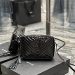 입생로랑 YSL 520534 마틀라세 레더 루 카메라백 