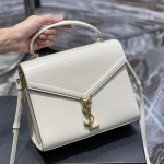 입생로랑 YSL 578000 24.5CM 카산드라 탑핸들백 크림