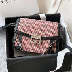 지방시 GIVENCHY 투톤 레더 숄더백