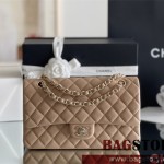 샤넬 CHANEL 클래식백 캐비어 램스킨 금장 은장 25cm
