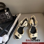 샤넬 CHANEL 힐 샌들 슬리퍼