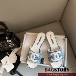 샤넬 CHANEL 힐 샌들 슬리퍼