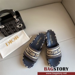 디올 DIOR 힐 샌들 슬리퍼