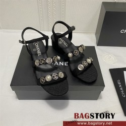 샤넬 CHANEL 힐 샌들 슬리퍼