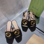 구찌 GUCCI 힐 샌들 슬리퍼 7cm