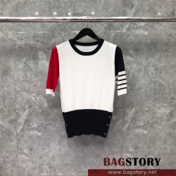 톰브라운 THOM BROWNE 니트 반팔티