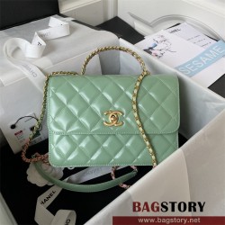 샤넬 CHANEL 핫 신상 23ss 23P 탑핸들 스몰 플랩 백 AS3908  22cm