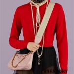 구찌 GUCCI GG 마틀라세 레더 핸드백 735049