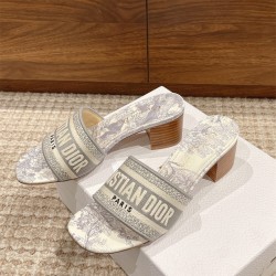 디올 DIOR 힐 샌들 슬리퍼 4.5cm