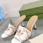 구찌 GUCCI 힐 샌들 슬리퍼 7.5cm