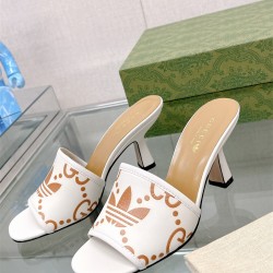 구찌 GUCCI 힐 샌들 슬리퍼 7.5cm