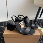 버버리 BURBERRY 여성 힐 샌들 슬리퍼