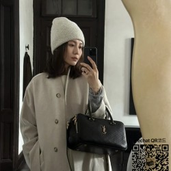 입생로랑 YSL 생로랑 퀼트  램스킨 라이아  더플 백 766785