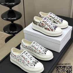 디올 DIOR 자수 스니커즈 운동화 신발 여성용