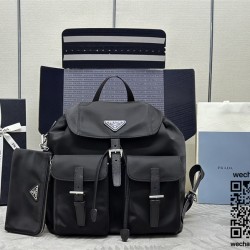 프라다 PRADA 벨라 삼각로고 나일론 백팩 1BZ811