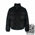 알렉산더 맥퀸(Alexander McQueen) 패딩 스탠드 칼라 다운 자켓  90% 백색 오리 솜털을 사용 남여공용